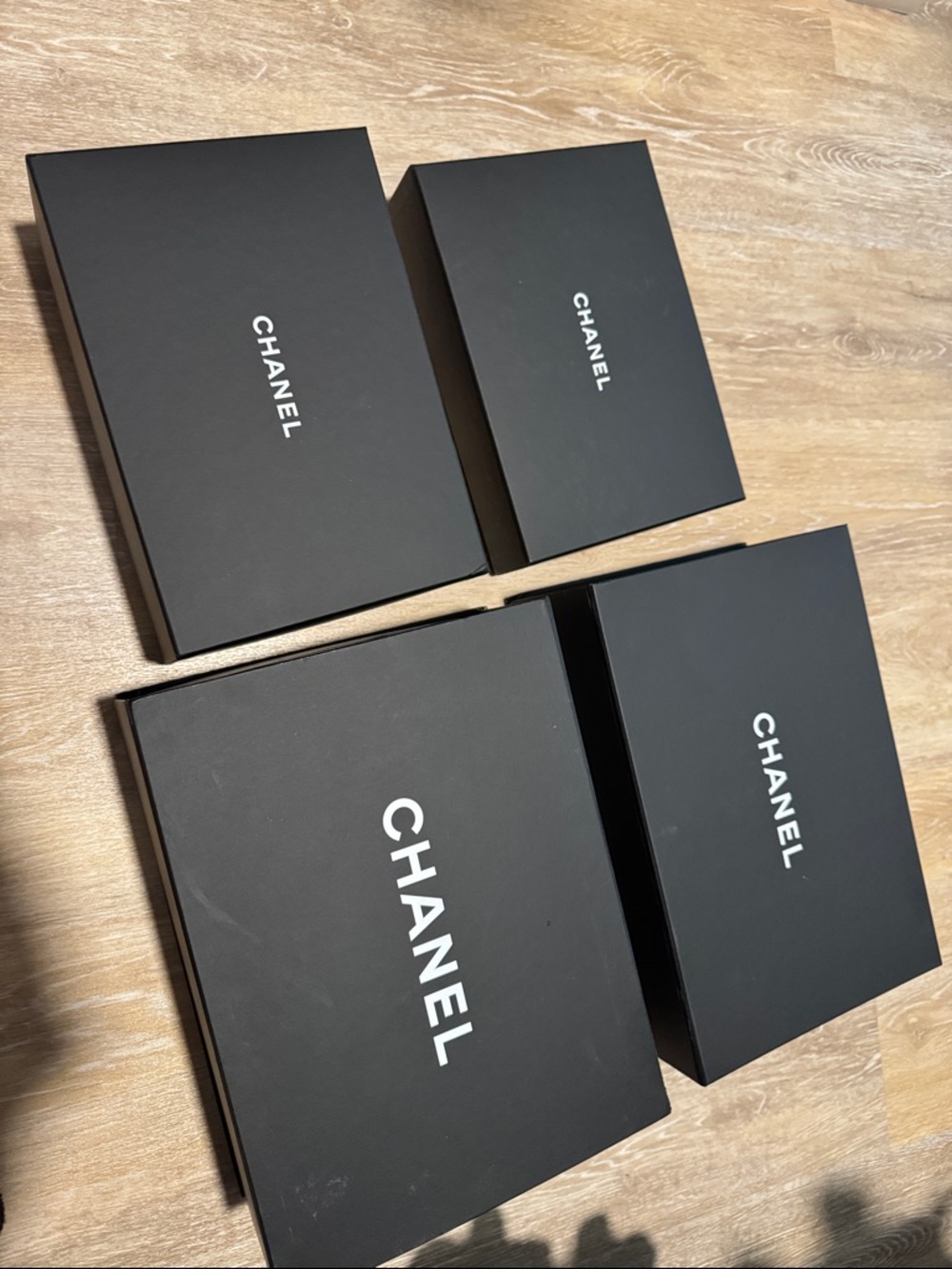 Chanel Black Logo Gift Boxes